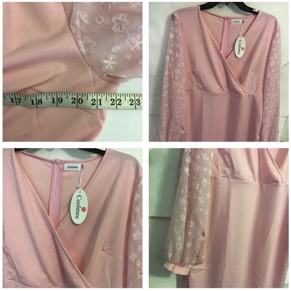 Women’s Blush Pink Dress Size 2XL - Picture 4 of 4